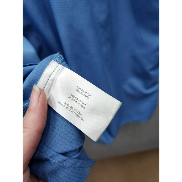 Eddie Bauer Mens Short Sleeve Performance Shirt Size L Light Blue 100% Polyester - Picture 5 of 5